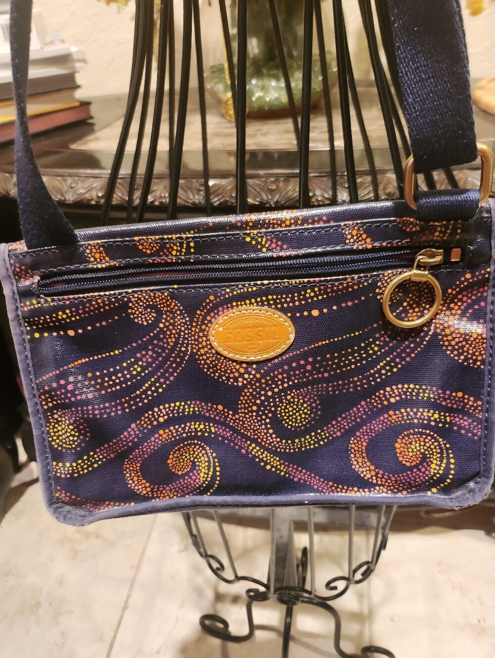 Fossil coated canvas crossbody bag - Picture 3 of 6